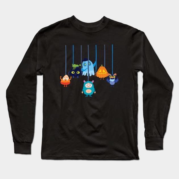 I Teach The Cutest Little Monsters Long Sleeve T-Shirt by SurpriseART